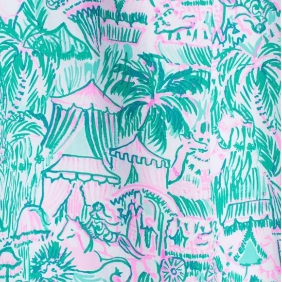 Lilly Pulitzer Lenora A Line Cotton Skirt Size 00 - Picture 15 of 15